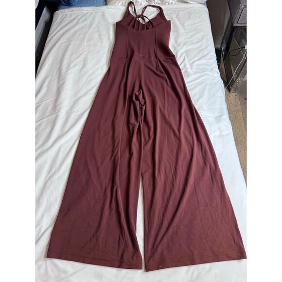 Athleta x Alicia Keys Transcend Bodysuit Dark Cherrywood Women's Size S Petite - Picture 2 of 7